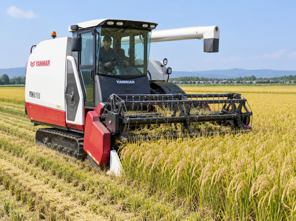 Combine Grain & Rice Harvester